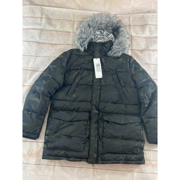 NWT Calvin Klein Women's Camo Print Puffer Jacket - XL - Picture 4 of 12